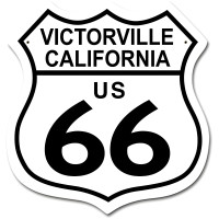US Route 66 Victorville CA Metal Sign - 15" x 15"
