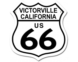 US Route 66 Victorville CA Metal Sign - 15" x 15"