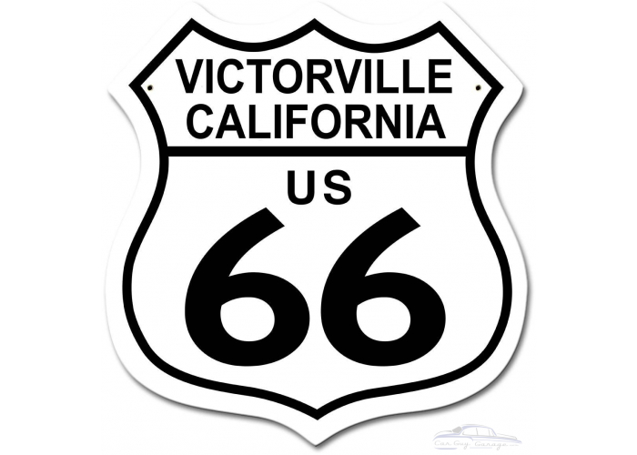 US Route 66 Victorville CA Metal Sign - 15" x 15"