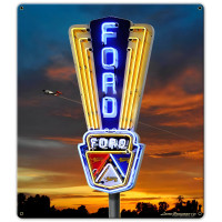Ford Metal Sign - 14" x 16"