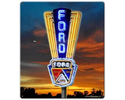 Ford Metal Sign - 14" x 16"