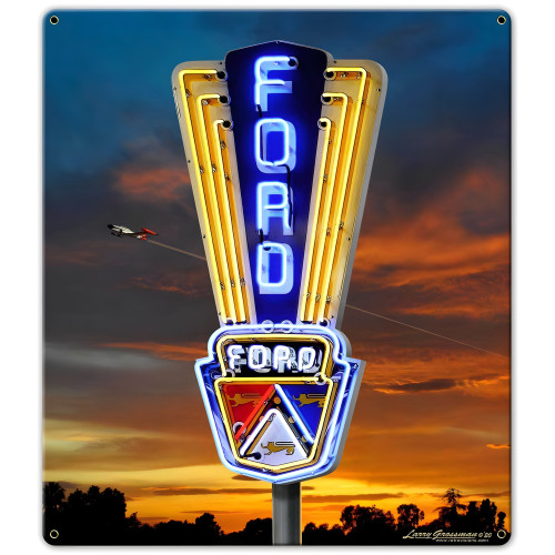 Ford Metal Sign - 14" x 16"