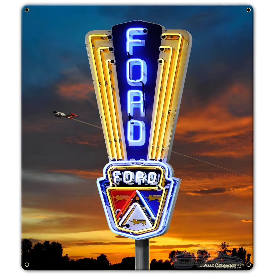 Ford Metal Sign - 14" x 16"