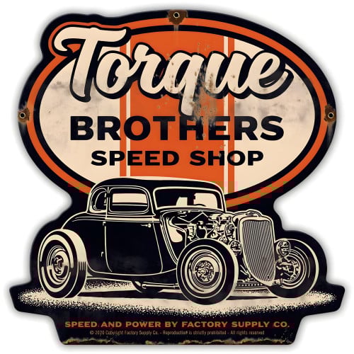 Torque Bros 33 Ford Coupe Metal Sign - 15" x 15"