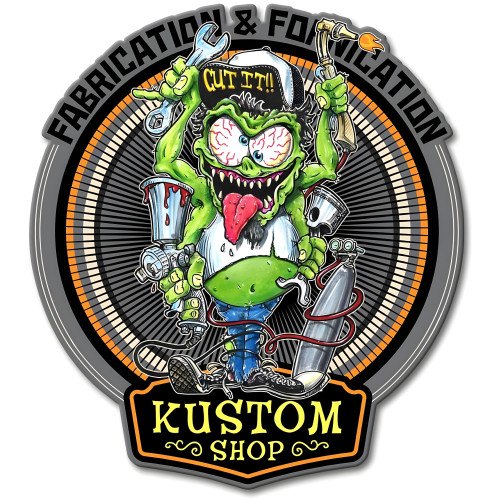 Fabrication Monster Metal Sign - 15" x 17"