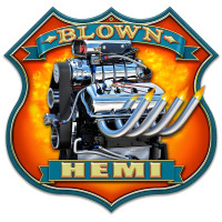 Blown Motor Custom Shape Metal Sign - 16" x 16"