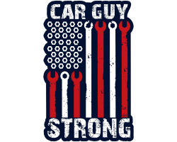 Car Guy Strong Metal Sign