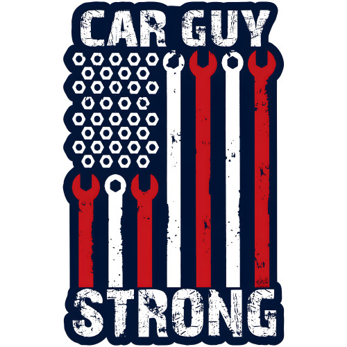 Car Guy Strong Metal Sign - 12" x 18" Custom Shape