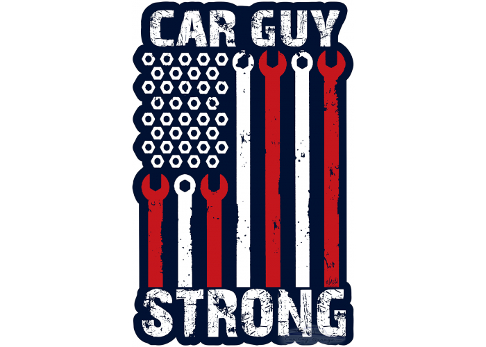 Car Guy Strong Metal Sign - 12" x 18" Custom Shape