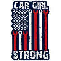 Car Girl Strong Metal Sign - 12" x 18" Custom Shape