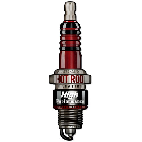 Spark Plug Metal Sign - 7" x 31"