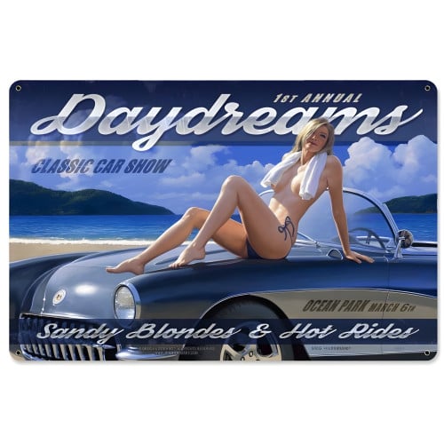 Daydreams Metal Sign - 18" x 12"