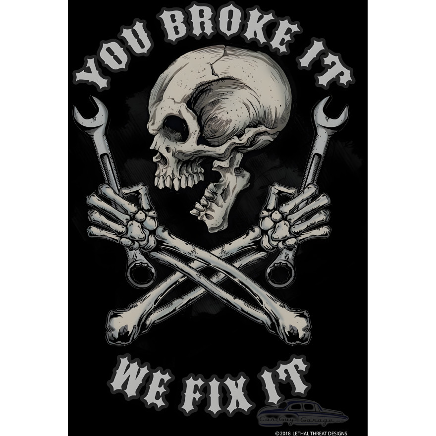 We Fix It Metal Sign - 12" x 18"