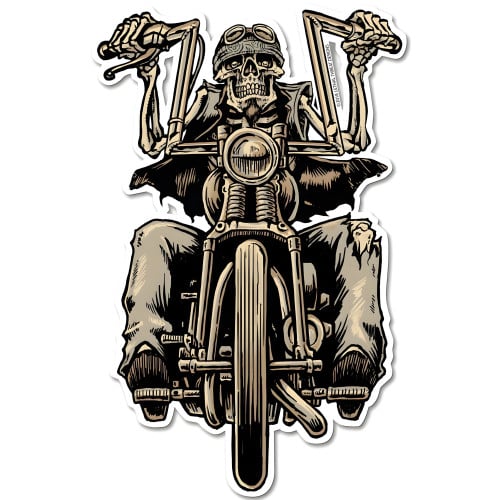 LETH209 - Biker Metal Sign