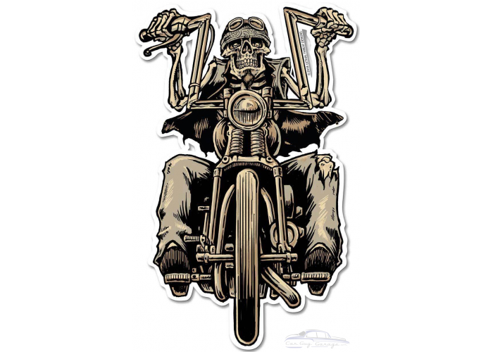 LETH209 - Biker Metal Sign