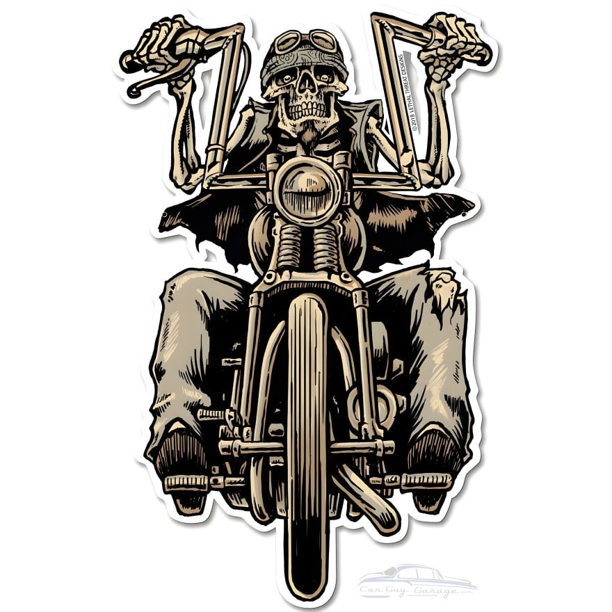 LETH209 - Biker Metal Sign