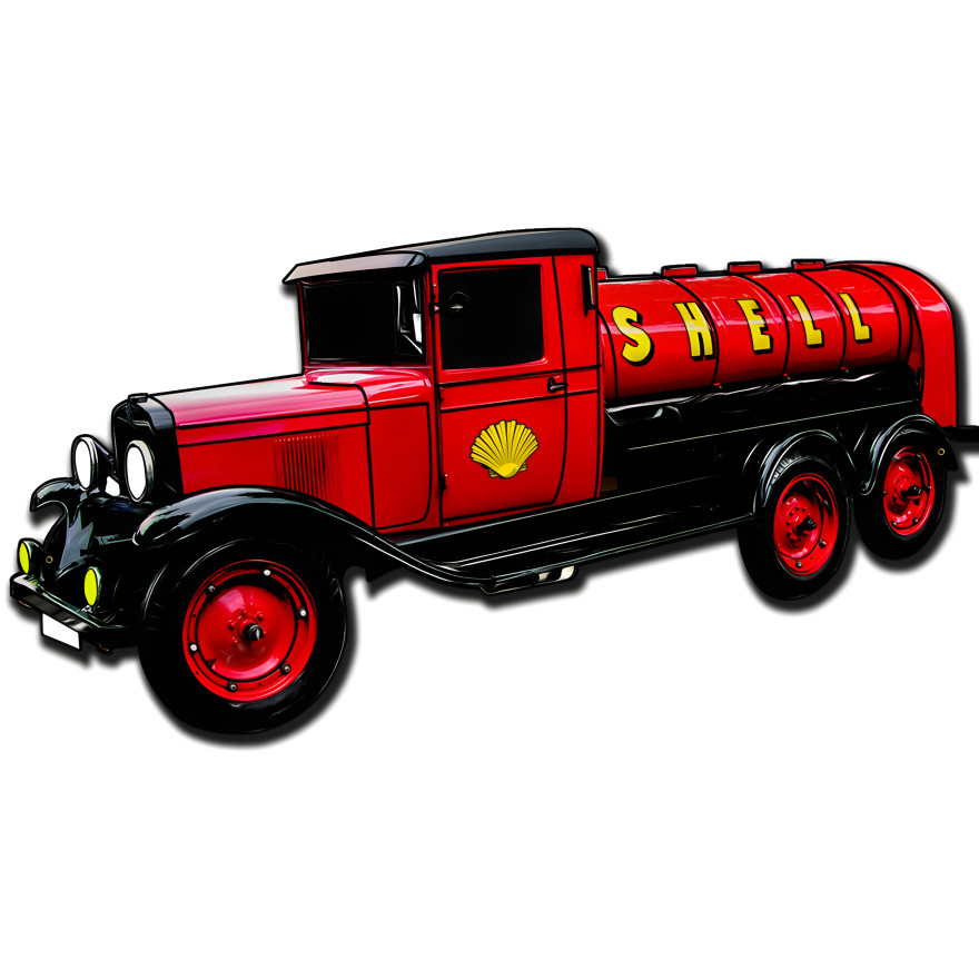 Tanker Metal Sign - 20" x 10"