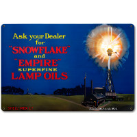 Shell Lamp Oils Metal Sign - 12" x 18"