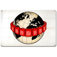 Around the World Shell Metal Sign - 18" x 12"
