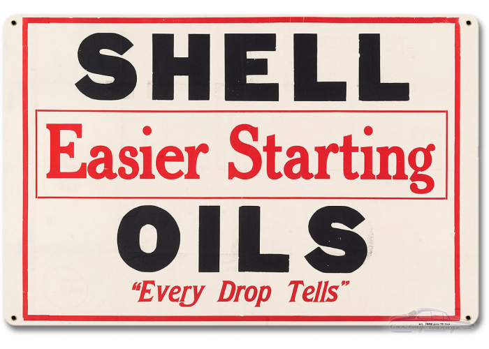 Easier Starting Oils Metal Sign - 12" x 18"