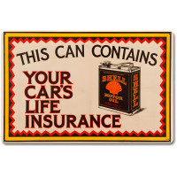 Can Life Insurance Metal Sign - 12" x 18"