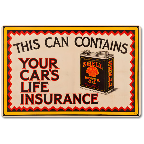 Can Life Insurance Metal Sign - 12" x 18"