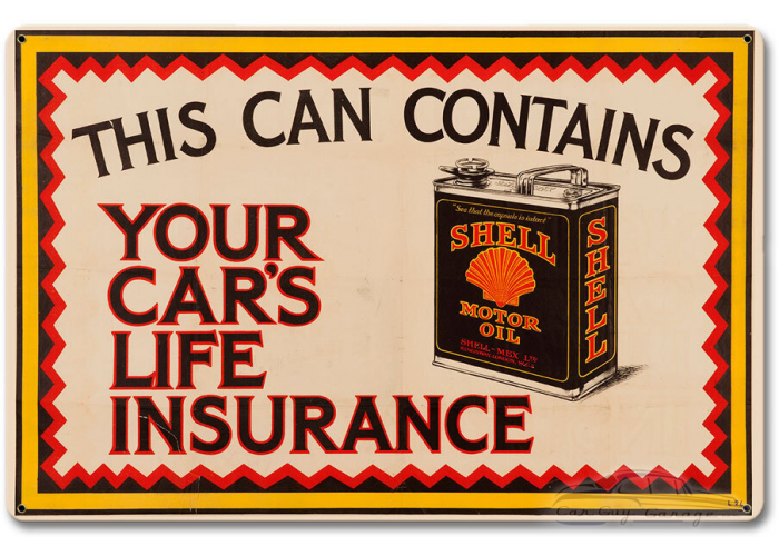 Can Life Insurance Metal Sign - 12" x 18"
