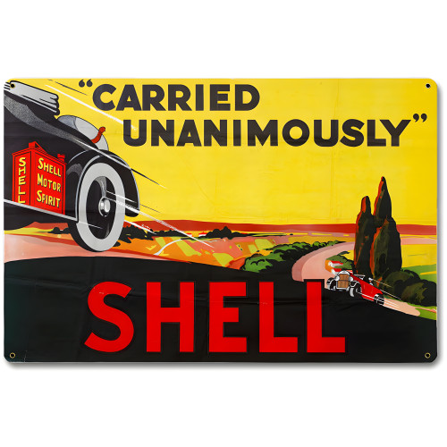 Carried Unanimously Metal Sign - 18" x 12"
