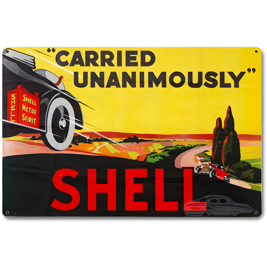 Carried Unanimously Metal Sign - 18" x 12"