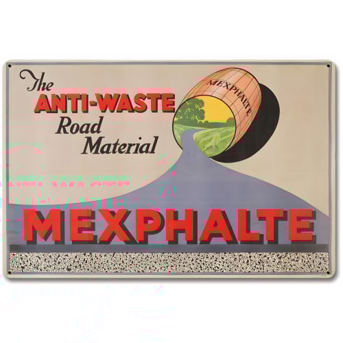 Shell Mexphalte Metal Sign - 18" x 12"