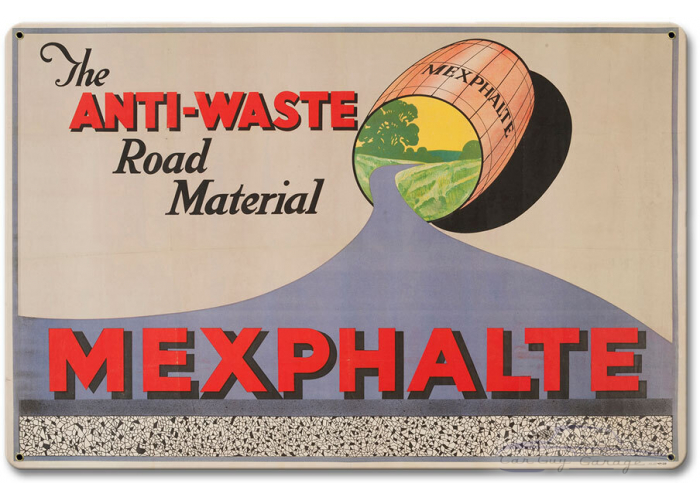 Shell Mexphalte Metal Sign - 18" x 12"