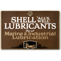 Marine Industrial Lubrication Metal Sign - 12" x 18"