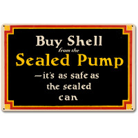 Buy Shell from the Pump Metal Sign - 12" x 18"