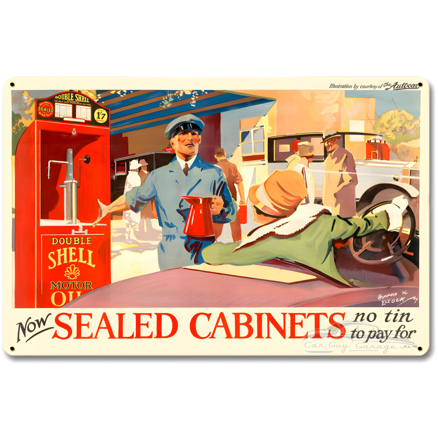 Now Sealed Cabinets Metal Sign - 18" x 12"