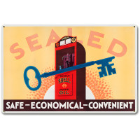 Key Safe Economical Metal Sign - 18" x 12"