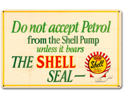 The Shell Seal Metal Sign - 18" x 12"