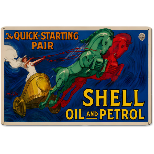 Quick Starting Pair Metal Sign - 12" x 18"
