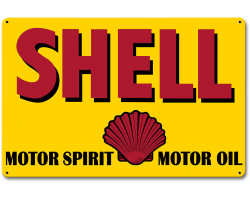 Motor Spirit Motor Oil Metal Sign