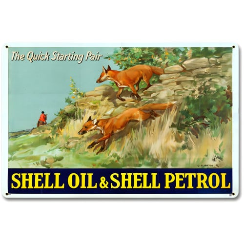Quick Starting Foxes Metal Sign - 12" x 18"
