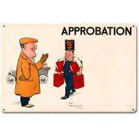 Shell Motor Spirit Approbation Metal Sign - 18" x 12"