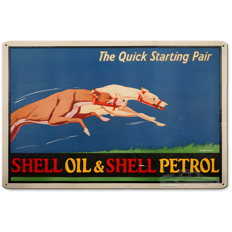 Quick Pair Dogs Metal Sign - 12" x 18"