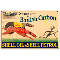 Quick Banish Carbon Metal Sign - 12" x 18"