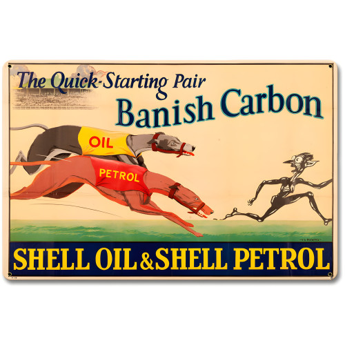 Quick Banish Carbon Metal Sign - 12" x 18"