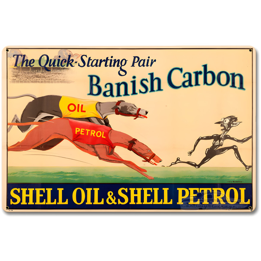 Quick Banish Carbon Metal Sign - 12" x 18"