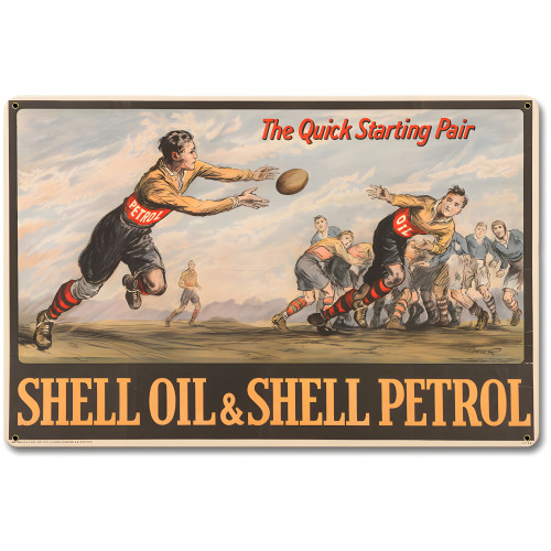 Quick Pair Football Metal Sign - 12" x 18"