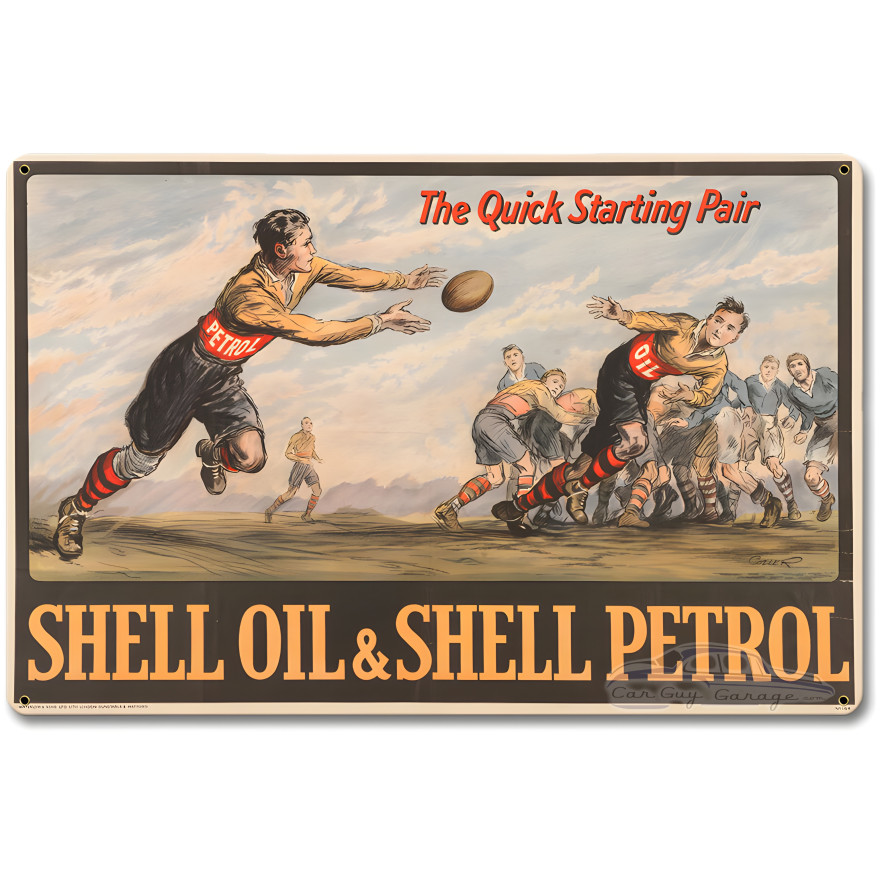 Quick Pair Football Metal Sign - 12" x 18"