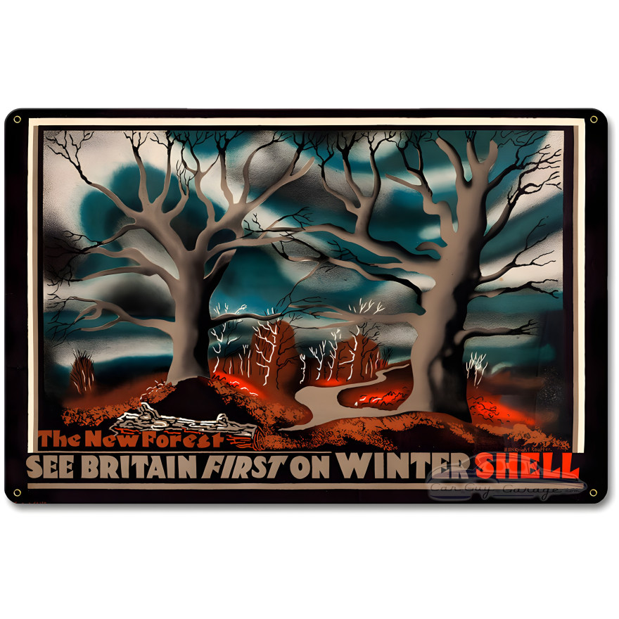 See Britain First on Shell Metal Sign - 18" x 12"