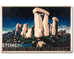 Stonehenge See Britain First On Shell Metal Sign