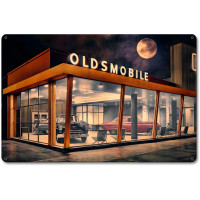 The Future is Oldsmobile Metal Sign - 18" x 12"