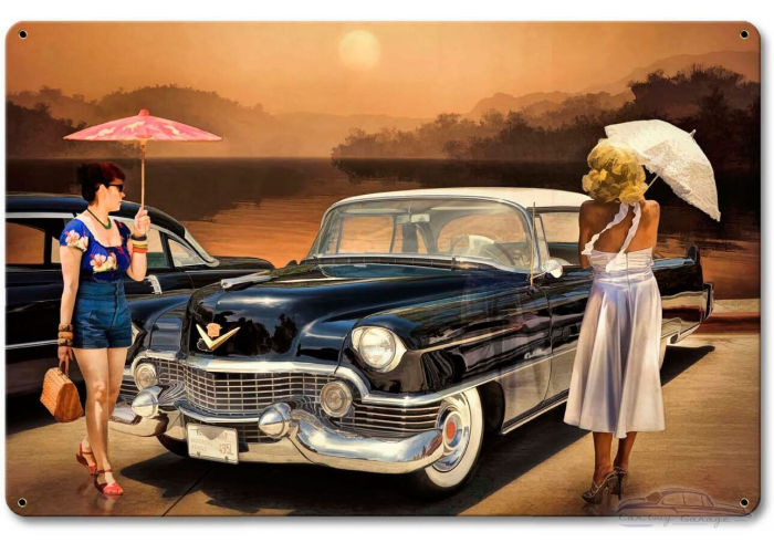 Women Love The Cadillac Philosophy Metal Sign